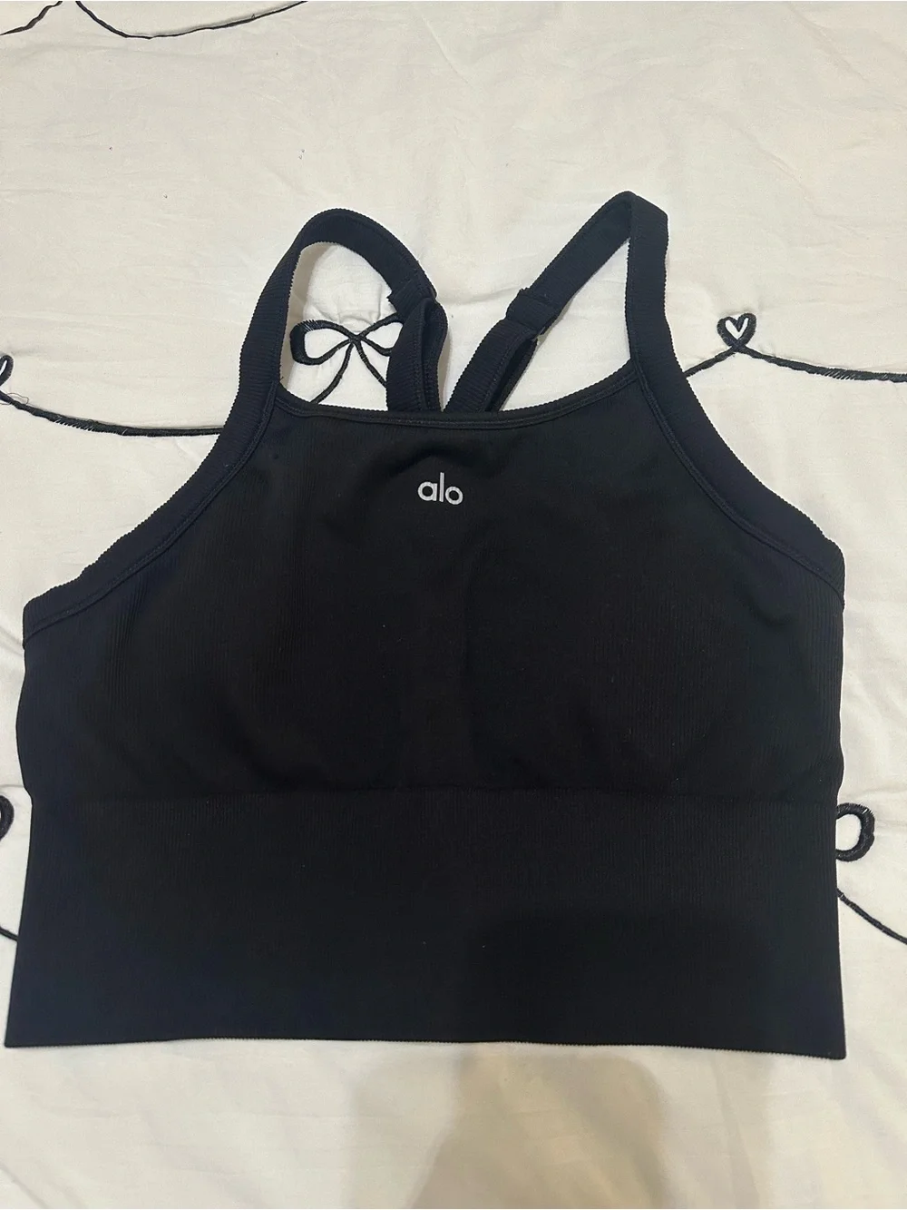 ALO Yoga Black High-Impact Seamless Sports Bra